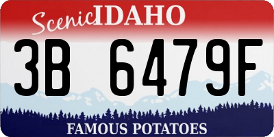 ID license plate 3B6479F