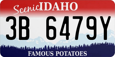 ID license plate 3B6479Y
