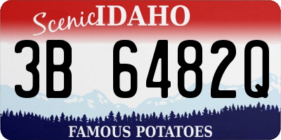 ID license plate 3B6482Q