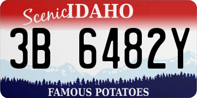 ID license plate 3B6482Y