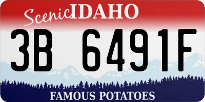 ID license plate 3B6491F