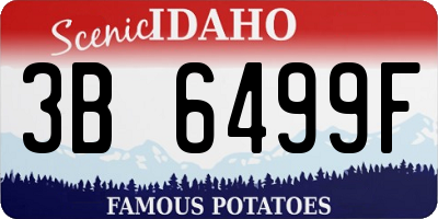 ID license plate 3B6499F