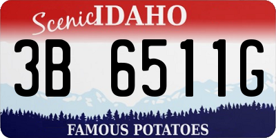 ID license plate 3B6511G