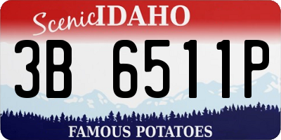 ID license plate 3B6511P