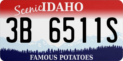 ID license plate 3B6511S