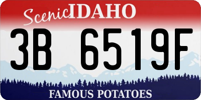 ID license plate 3B6519F