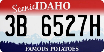 ID license plate 3B6527H