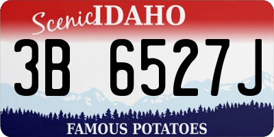 ID license plate 3B6527J