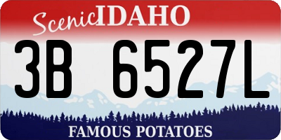ID license plate 3B6527L