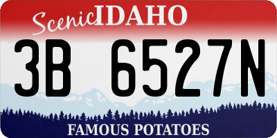 ID license plate 3B6527N