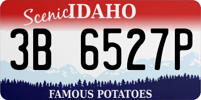 ID license plate 3B6527P