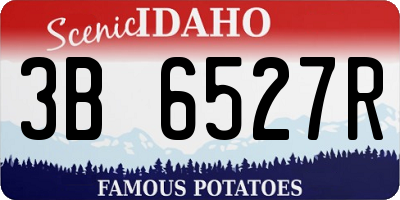 ID license plate 3B6527R