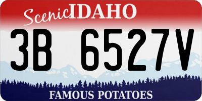 ID license plate 3B6527V
