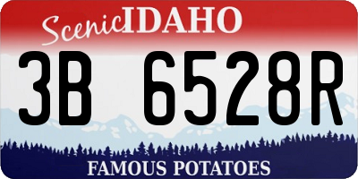 ID license plate 3B6528R