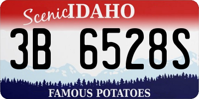 ID license plate 3B6528S