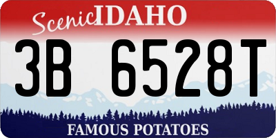 ID license plate 3B6528T