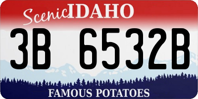 ID license plate 3B6532B