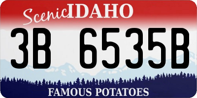 ID license plate 3B6535B