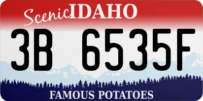 ID license plate 3B6535F