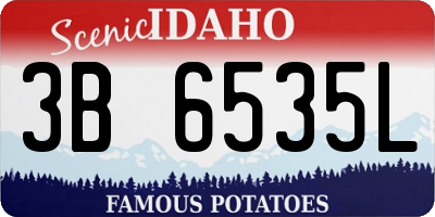 ID license plate 3B6535L