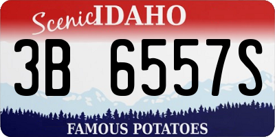 ID license plate 3B6557S