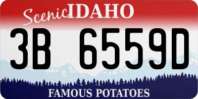 ID license plate 3B6559D