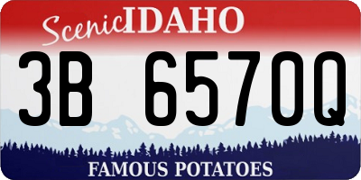 ID license plate 3B6570Q