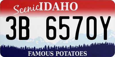 ID license plate 3B6570Y