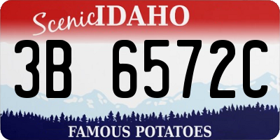 ID license plate 3B6572C
