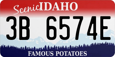 ID license plate 3B6574E
