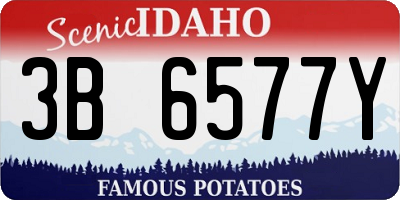 ID license plate 3B6577Y