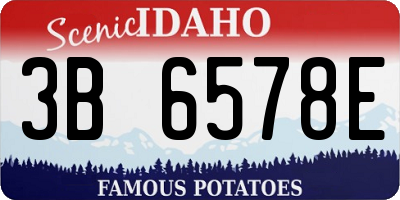 ID license plate 3B6578E