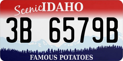 ID license plate 3B6579B