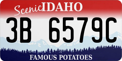 ID license plate 3B6579C