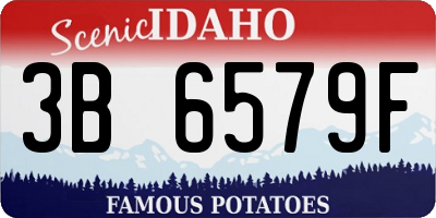 ID license plate 3B6579F