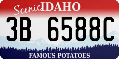 ID license plate 3B6588C