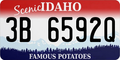 ID license plate 3B6592Q