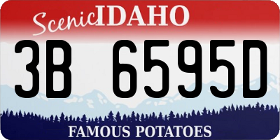 ID license plate 3B6595D