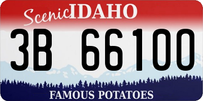 ID license plate 3B6610O