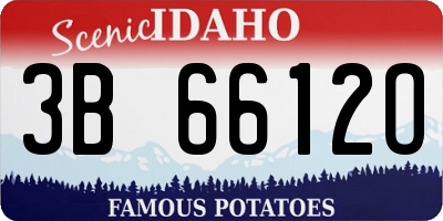 ID license plate 3B6612O