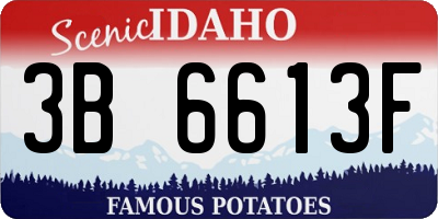 ID license plate 3B6613F