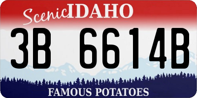 ID license plate 3B6614B