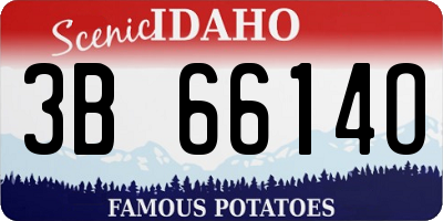 ID license plate 3B6614O