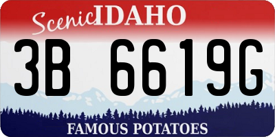 ID license plate 3B6619G