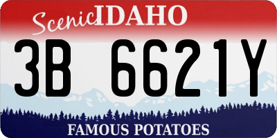 ID license plate 3B6621Y
