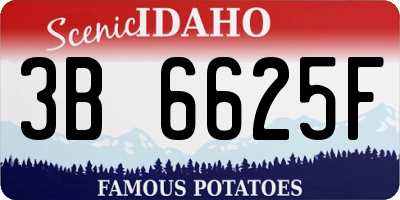 ID license plate 3B6625F