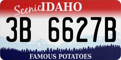 ID license plate 3B6627B