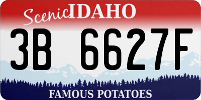 ID license plate 3B6627F