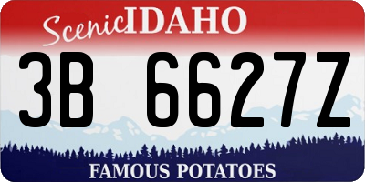 ID license plate 3B6627Z