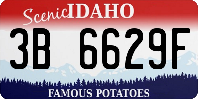 ID license plate 3B6629F
